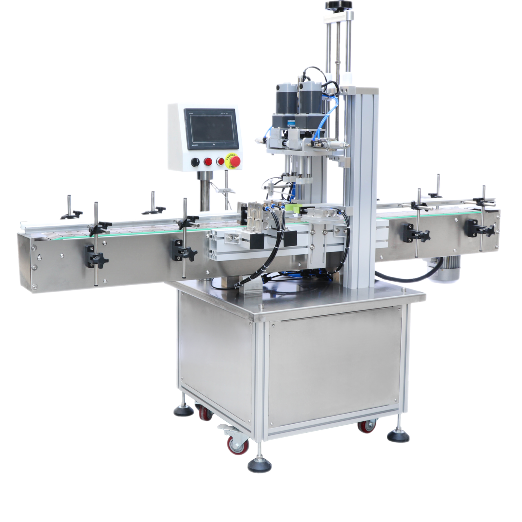 Capping machines for bottles, caps and closures